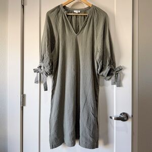 NWOT Summersalt The Going Places Gauze Cover Up Dress in agave size S